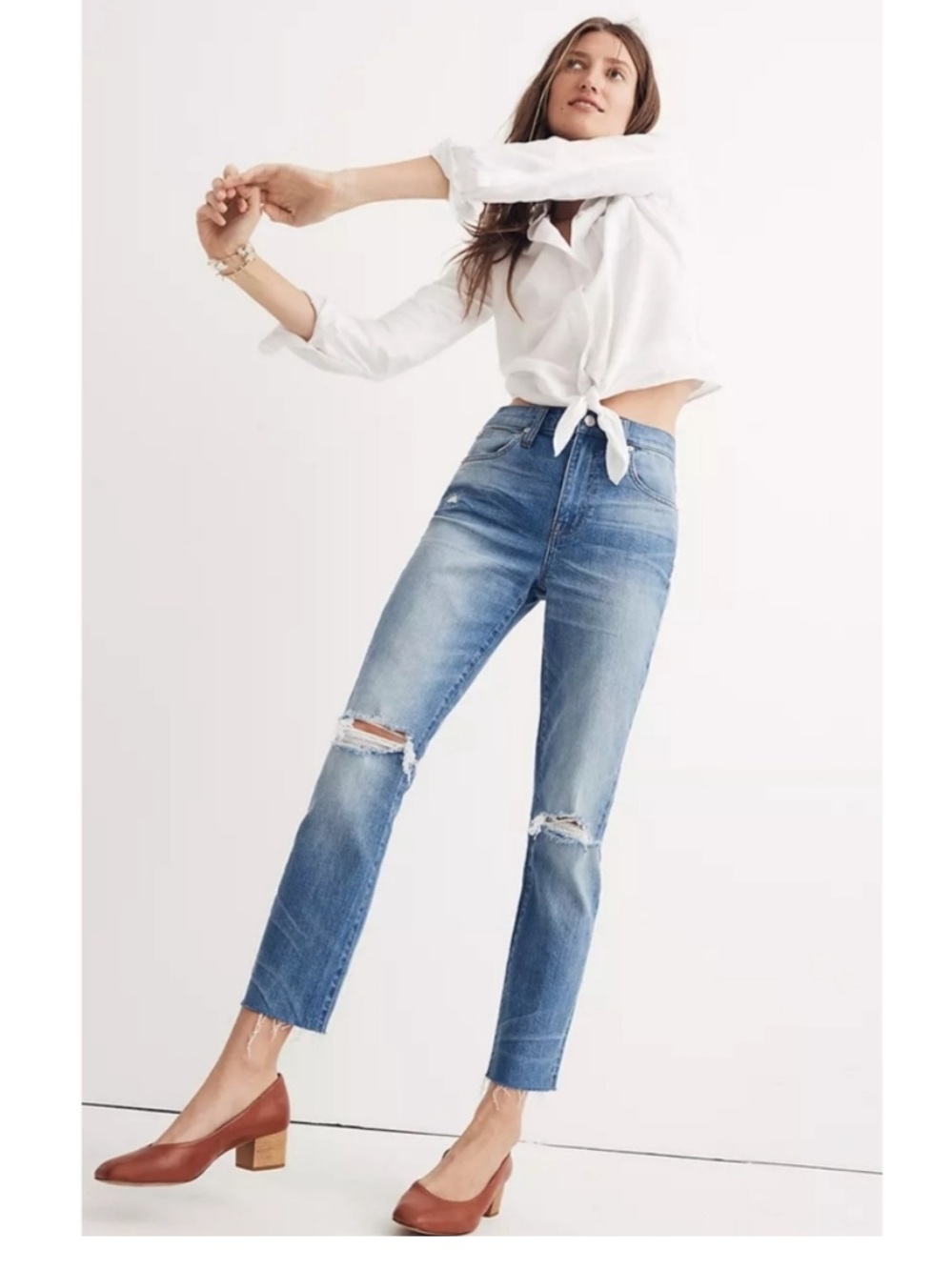 Madewell The High-Rise Slim Crop Boyjean